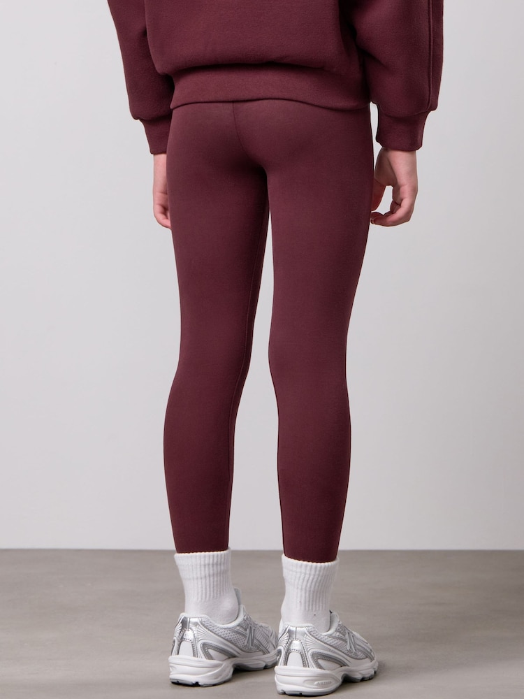 Gym King Purple Inspire Jersey Leggings - Image 2 of 4 Gym King Purple Inspire Jersey Leggings - Image 2 of 4