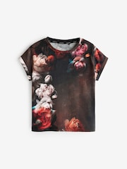 smALLSAINTS Multi/Rosalie Girls Anna Graphic Crew 100% Cotton T-Shirt - Image 5 of 8