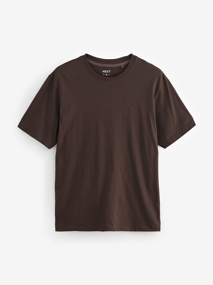 Blauw/groen/naturel/bruin - Normale Pasvorm - Verpakking met 4 T-shirts - Image 11 of 14