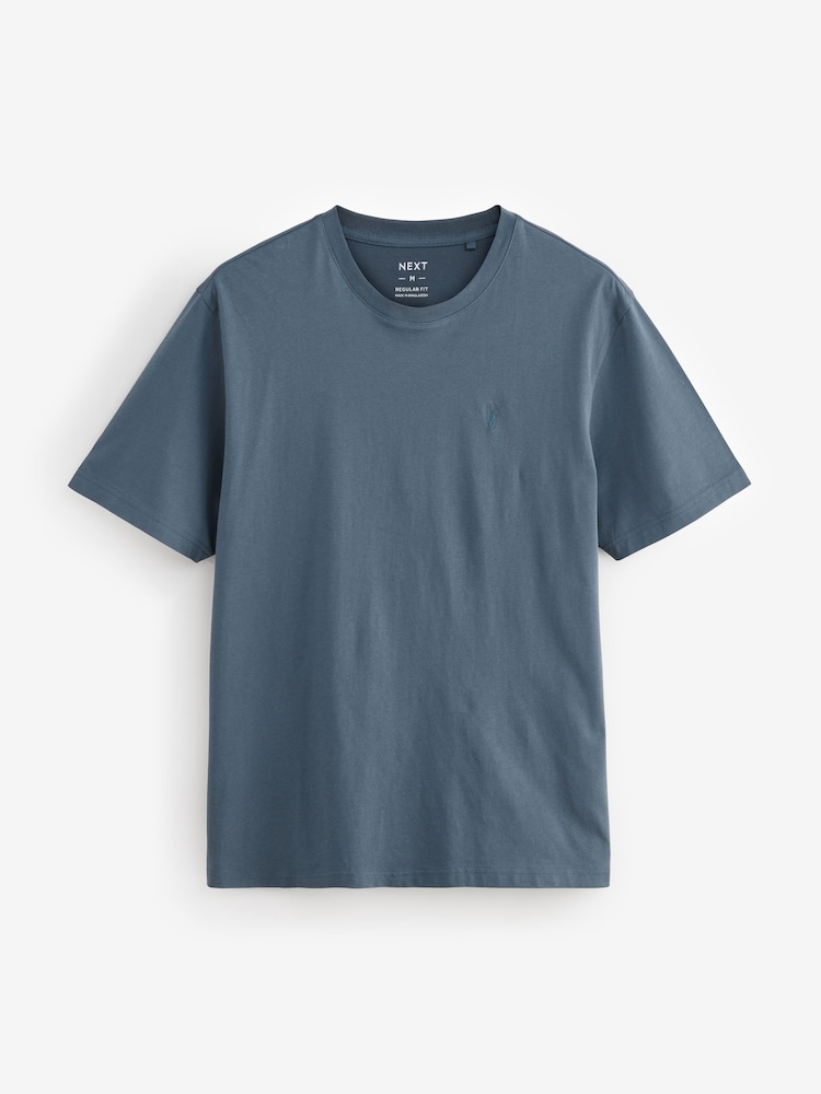 Blauw/groen/naturel/bruin - Normale Pasvorm - Verpakking met 4 T-shirts - Image 8 of 14