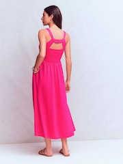 Boden Saoirse Smocked Jersey Dress - Bild 4 von 6