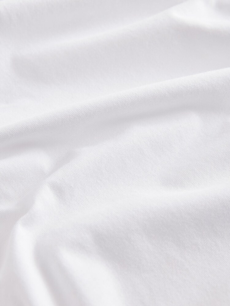 White 100% Cotton T-Shirts 4 Pack - Image 10 of 10