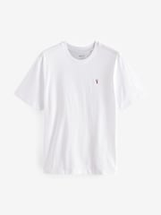 White 100% Cotton T-Shirts 4 Pack - Image 5 of 10