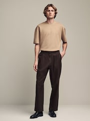 Stone Relaxed Fit Smart Soft Touch Heavyweight T-Shirt - Image 3 of 7