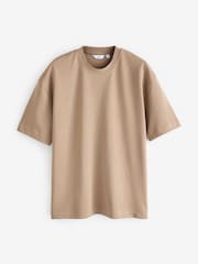 Stone Relaxed Fit Smart Soft Touch Heavyweight T-Shirt - Image 5 of 7