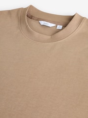 Stone Relaxed Fit Smart Soft Touch Heavyweight T-Shirt - Image 6 of 7