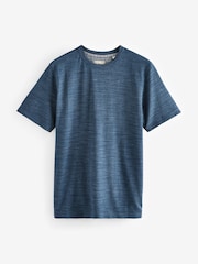 Navy Texture Single Short Sleeve Marl T-Shirt - Image 6 of 7