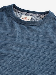 Navy Texture Single Short Sleeve Marl T-Shirt - Image 7 of 7