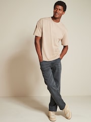 Grey/Khaki Green/Stone Relaxed Fit Heavyweight T-Shirts 3 Pack - Image 3 of 14