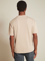 Grey/Khaki Green/Stone Relaxed Fit Heavyweight T-Shirts 3 Pack - Image 5 of 14