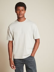 Grey/Khaki Green/Stone Relaxed Fit Heavyweight T-Shirts 3 Pack - Image 9 of 14