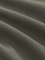 Khaki Green Long Sleeve Garment Dye Heavyweight 100% Cotton T-Shirt - Image 7 of 7