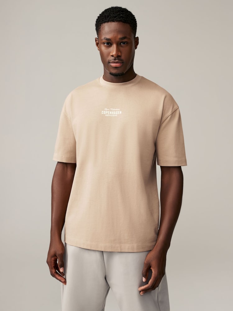 Stone Copenhagen Relaxed Fit Print Heavyweight T-Shirt - Image 3 of 9