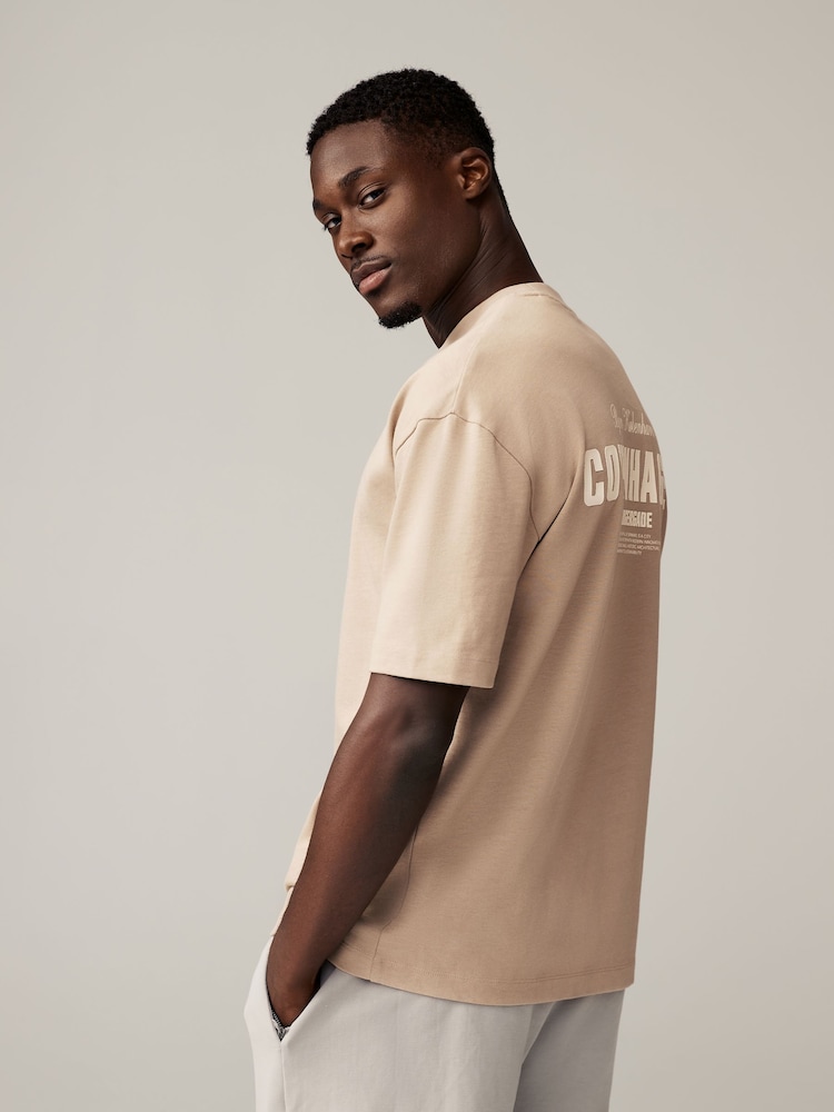 Stone Copenhagen Relaxed Fit Print Heavyweight T-Shirt - Image 4 of 9