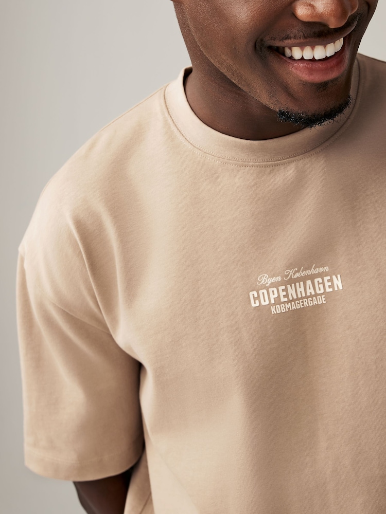 Stone Copenhagen Relaxed Fit Print Heavyweight T-Shirt - Image 6 of 9