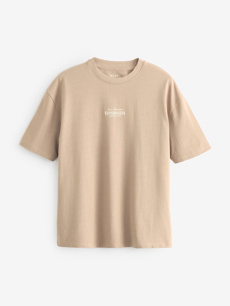 Stone Copenhagen Relaxed Fit Print Heavyweight T-Shirt - Image 7 of 9