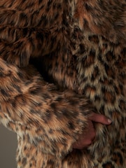 Animal Short Faux Fur Jacket - Image 5 of 8