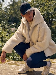 Ecru Teddy Borg Jacket - Image 2 of 9