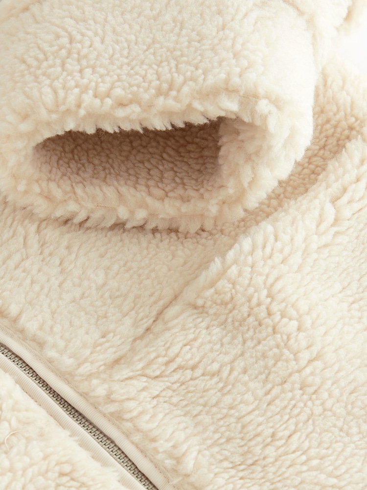 Ecru Teddy Borg Jacket - Image 8 of 8