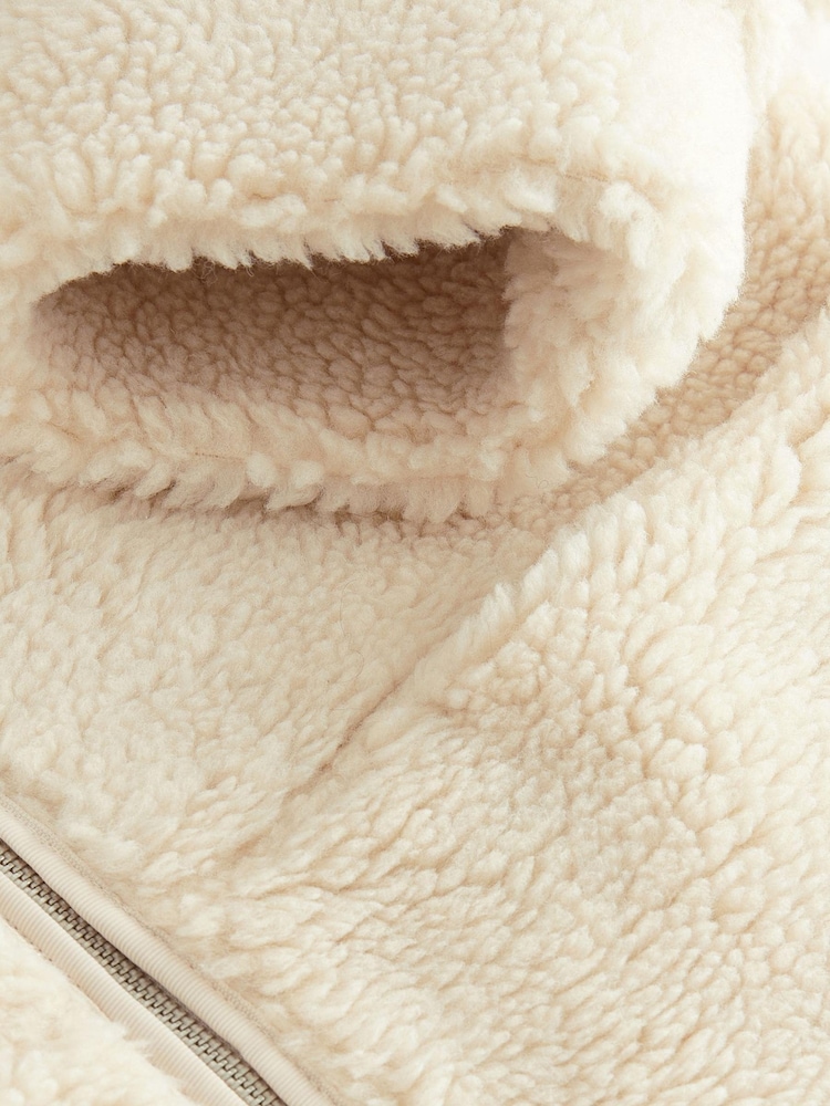 Ecru Teddy Borg Jacket - Image 9 of 9