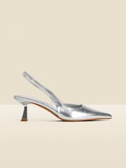 Sosandar čevlji z mačjo peto in paščkom čez peto Sosandar Metallic - Slika 1 iz 5