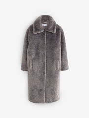 Grey Teddy Borg Coat - Image 5 of 7