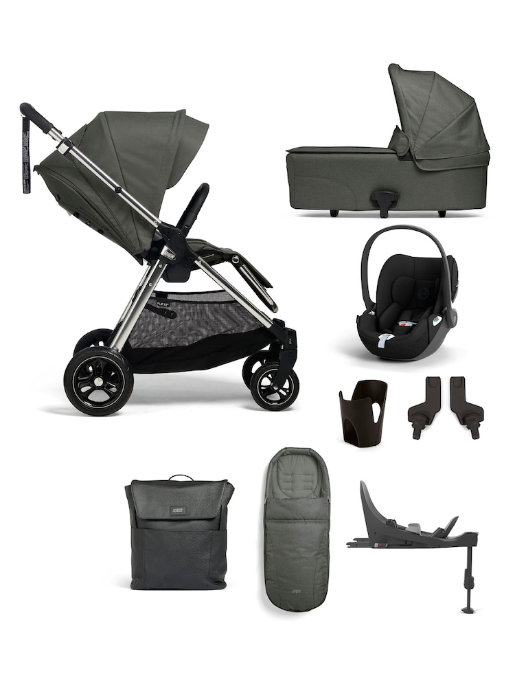 Mamas & Papas Harbour Grey Flip XT3 Harbour Grey 8 Piece Cloud G Pushchair - Image 1 of 14