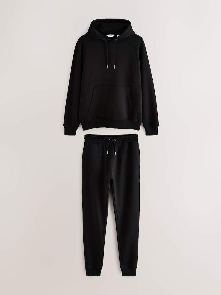 Black Hoodie and Slim Joggers 2 Piece Set - Image 1 of 13 Black Hoodie and Slim Joggers 2 Piece Set - Image 1 of 13