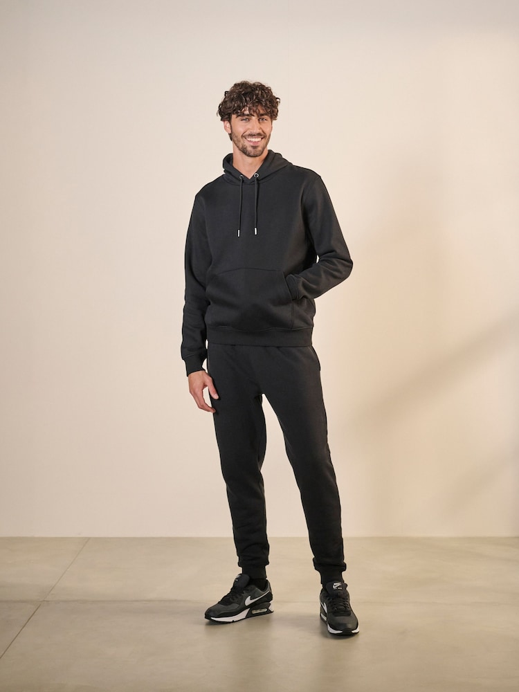 Чорний - худі та тонкі джогери 2 Pieces Set - Image 3 of 13