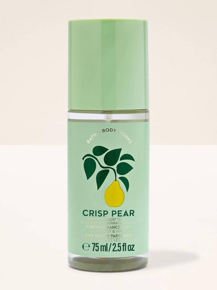 Bath & Body Works Crisp Pear Travel Size Fine Fragrance Mist 75ml - Image 1 of 3