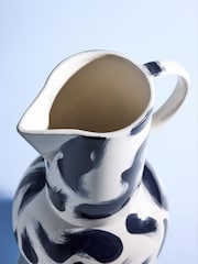 MADE.COM Navy Hand Painted Alaina Vase Jug - Image 3 of 3