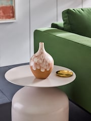 MADE.COM Natural Rayne Hand Painted Vase - Image 1 of 3