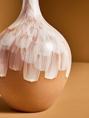 MADE.COM Natural Rayne Hand Painted Vase - Image 3 of 3