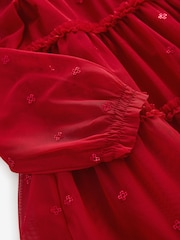 Laura Ashley Red Sequin Mesh Dress - Image 12 of 13