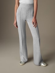 Gris - Pantalones acampanados de punto - Imagen 1 de 6