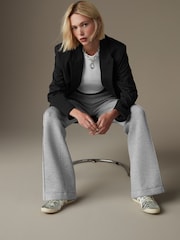 Gris - Pantalones acampanados de punto - Imagen 2 de 6