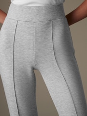 Gris - Pantalones acampanados de punto - Imagen 4 de 6