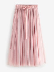 Pink Mesh Maxi Skirt - Image 6 of 8