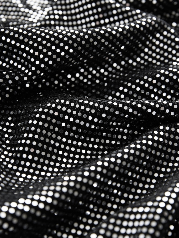 Silver Sequin Maxi Skirt - Image 6 of 6