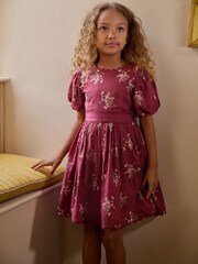 Laura Ashley Burgundy Red Ric Rac Prom Dress - Image 2 of 8