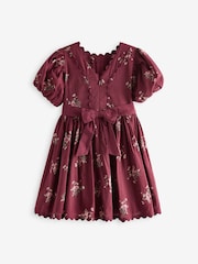 Laura Ashley Burgundy Red Ric Rac Prom Dress - Image 4 of 8