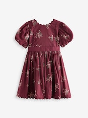 Laura Ashley Burgundy Red Ric Rac Prom Dress - Image 5 of 8