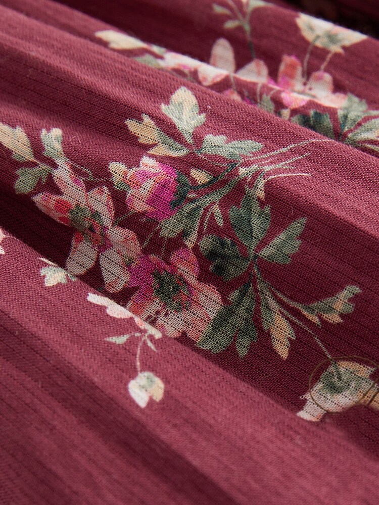Laura Ashley Burgundy Red Ric Rac Prom Dress - Image 8 of 8