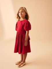 Laura Ashley Raspberry Pink Ric Rac Prom Dress - Image 3 of 8
