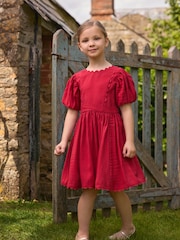 Laura Ashley Raspberry Pink Ric Rac Prom Dress - Image 6 of 8