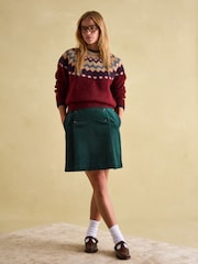 Joules Lowry Red/Navy Fairisle Pattern Jumper - Image 6 of 7