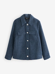 джинсы - Boucle Button Up Shacket - Image 6 of 7
