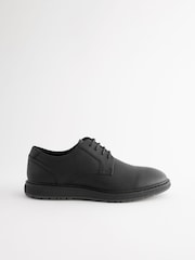 Black Wedge Derby Shoes - Image 3 of 6
