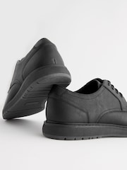 Black Wedge Derby Shoes - Image 4 of 6