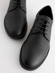 Black Wedge Derby Shoes - Image 5 of 6